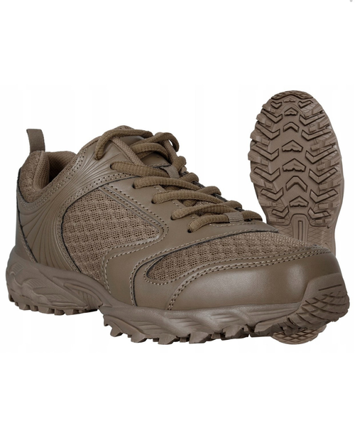 Кроссовки мужские демисезонные ортопедическая обувь Mil-Tec Койот 45 размер 3D дышащая сетка искуственная кожа для спорта кемпинга повседневные - изображение 1