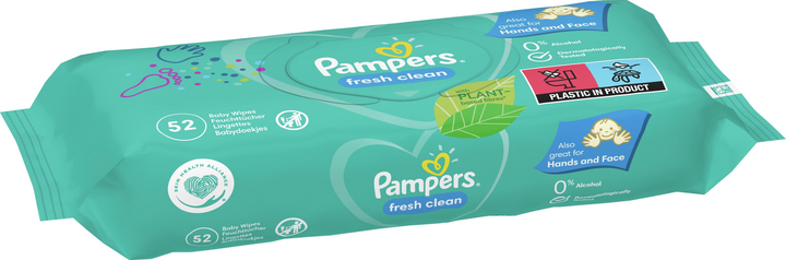 Дитячі вологі серветки Pampers Fresh Clean 52 шт (8001841041360) - зображення 3