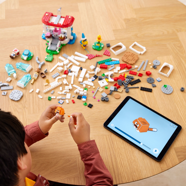 Zestaw klocków LEGO Super Mario Cat Peach i lodowa wieża — zestaw rozszerzający 494 elementy (71407) - obraz 4