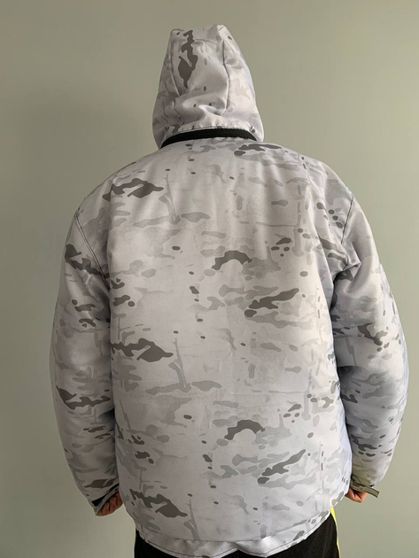 Военная тактическая куртка с капюшоном для армии Белый 2XL - изображение 2