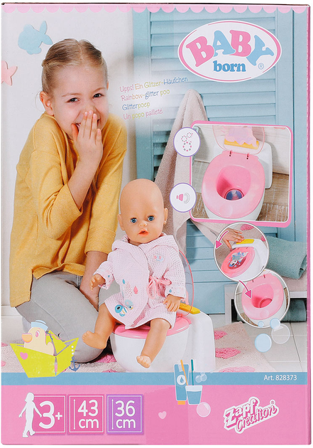 Miska WC interaktywna dla lalki Baby Born z dźwiękiem 828373-116720 (828373) - obraz 11