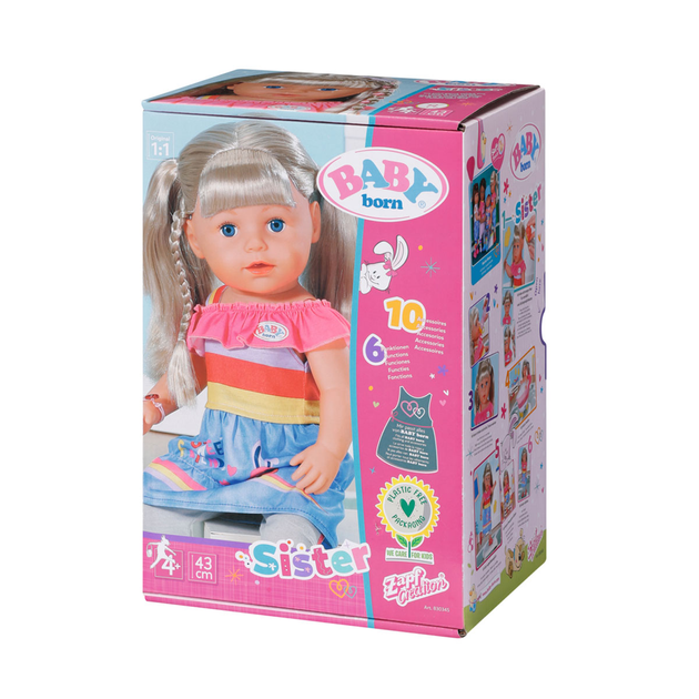 Lalka Baby Born Delikatne uściski Modna siostra 830345-116721 43 cm (830345) (4001167830345) - obraz 12