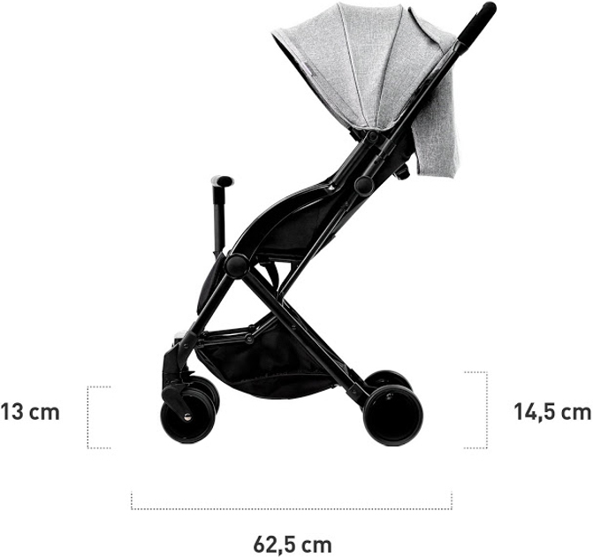 Wózek spacerowy Kinderkraft Lite Up szary (158340) - obraz 7