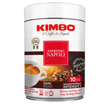 Кофе молотый KIMBO ESPRESSO NAPOLETANO ж/б 250 г - Фото 1 Кофе молотый KIMBO ESPRESSO NAPOLETANO ж/б 250 г - изображение 1
