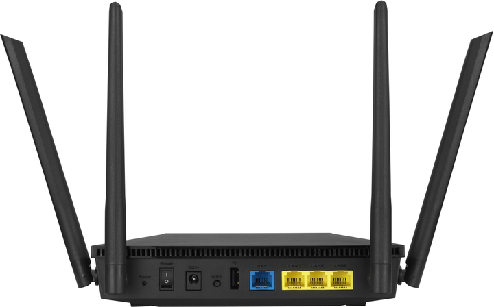 Router ASUS RT-AX53U AX1800 3xGE LAN 1xGE WAN 1xUSB MU-MIMO OFDMA - obraz 4