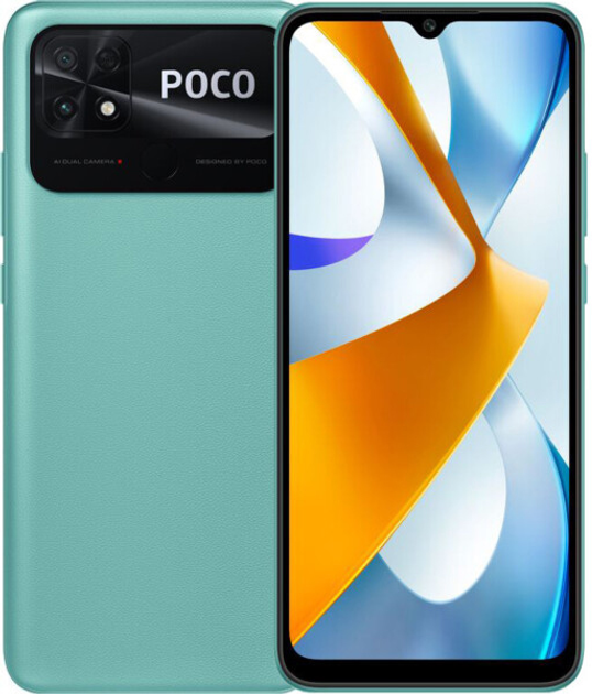 Smartfon Poco C40 3/32 GB w kolorze koralowej zieleni (wersja międzynarodowa) - obraz 1