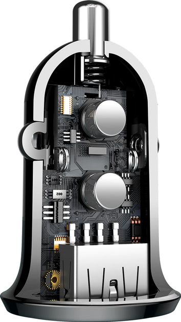 Ładowarka samochodowa Baseus Grain Pro 4.8A 2USB (CCALLP-01) - obraz 5