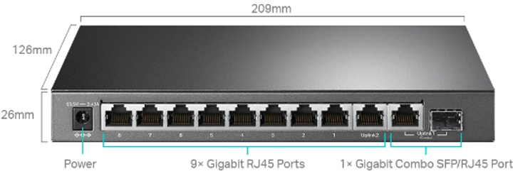 Inteligentny przełącznik TP-LINK Easy TL-SG1210MPE - obraz 2