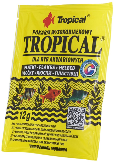 Pokarm tropikalny dla ryb akwariowych w płatkach 60 ml (5900469744215) - obraz 1