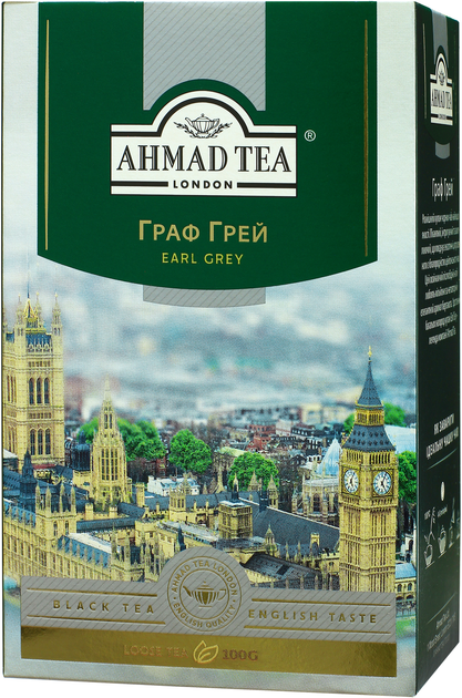 Чай листовий Ahmad Tea Граф Грей 100 г від Rozetka на платформі USKIDKA Акція на Чай листовий Ahmad Tea Граф Грей 100 г від Rozetka