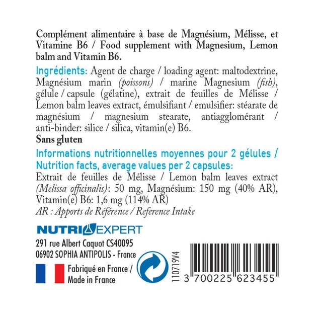 Мікроелемент Магній NUTRIEXPERT MAGNESIUM MARIN B6+ 60 Caps - зображення 2