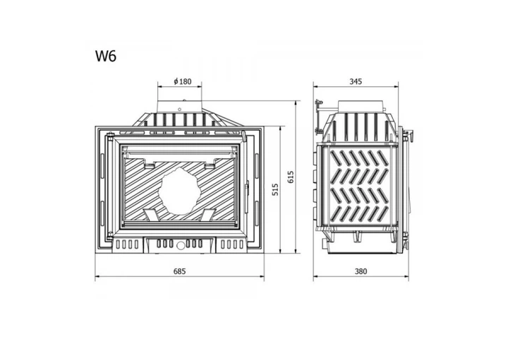 Каминная топка KawMet W6 (10.1 kW) ECO - изображение 4