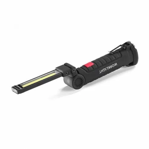 Светодиодный фонарь кемпинг W51 SMD + COB, красный + белый, магнит, крючок, ЗУ microUSB - изображение 4