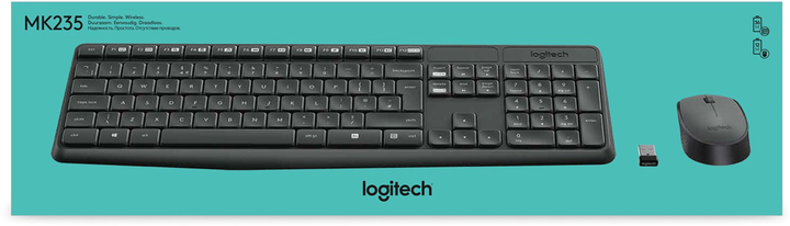 Zestaw bezprzewodowy Logitech MK235 (920-007931) - obraz 11