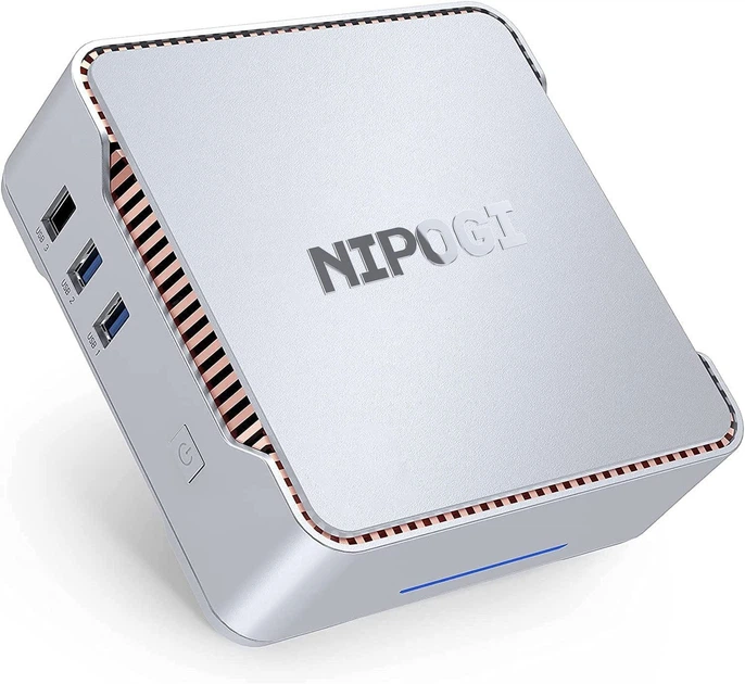 Настольный Мини-ПК NiPoGi, 8GB RAM 128GB M.2 SSD Celeron J4125