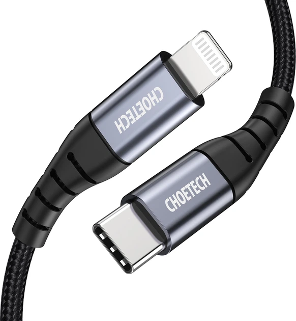 Кабель CHOETECH MFI, USB 2.0 (IP0039-BK) - изображение 2