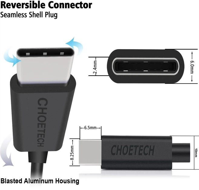 Кабель CHOETECH USB 2.0 (AC0002) - Фото 5 Кабель CHOETECH USB 2.0 (AC0002) - зображення 5