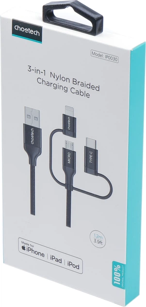 Кабель Choetech USB 2.0, MFI (IP0030-BK) - зображення 9