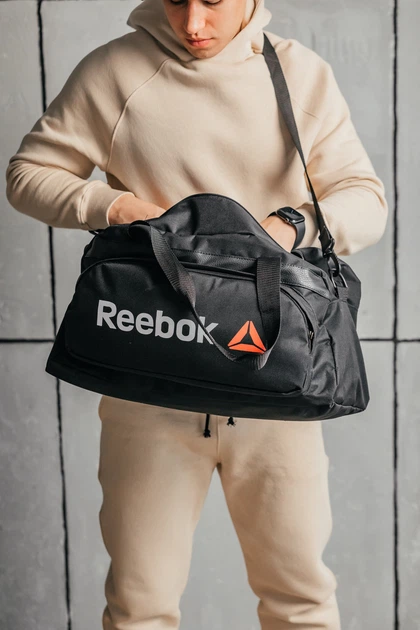 Спортивная мужская сумка Reebok, Классическая вместительная сумка для тренировок Рибок - Фото 4 Спортивная мужская сумка Reebok, Классическая вместительная сумка для тренировок Рибок - изображение 4