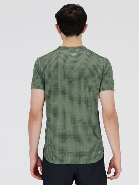 Футболка New Balance Printed Impact Run MT21263DON XXL Хаки ...