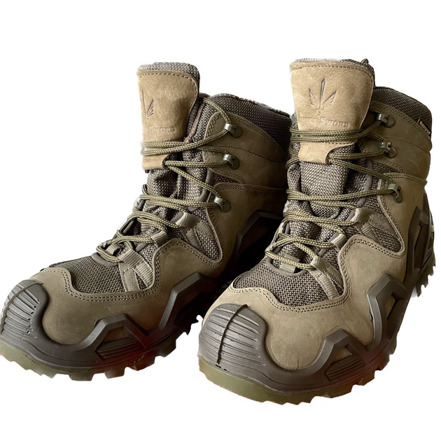 Тактические ботинки Single Sword Хаки, водонепроницаемая обувь для военных. 45 - изображение 1