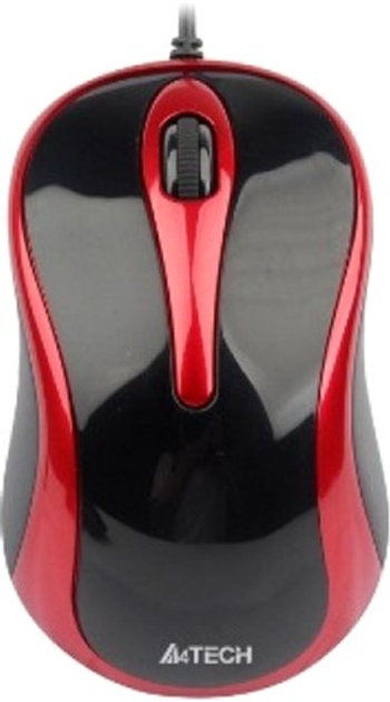Mysz A4Tech V-Track A4-N-350-2 Czarno/Czerwona (4711421865111) - obraz 1