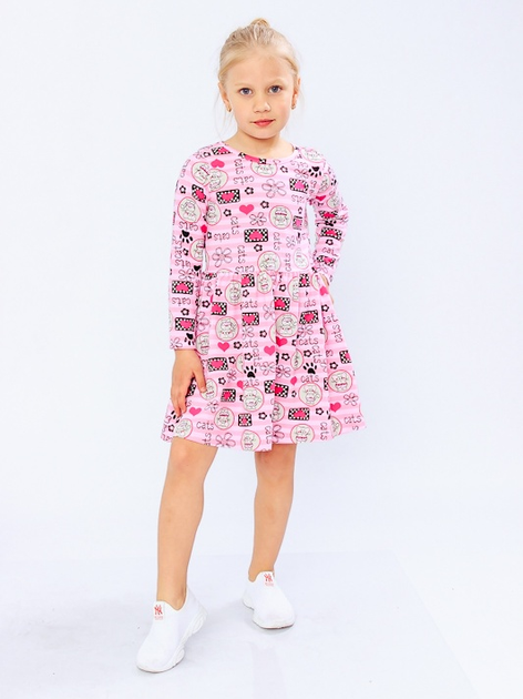 Акція на Дитяче плаття для дівчинки Носи своє 6117-043 98 см Котики + рожеве (p-3532-67826) від Rozetka