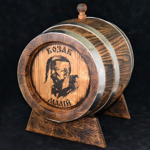 Дубовая бочка Barhan «Козак Малий» из колотого дуба для виски, вина ...
