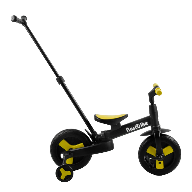 Велосипед трансформер с родительской ручкой от 2 до 4 лет Best Trike Желтый - изображение 6