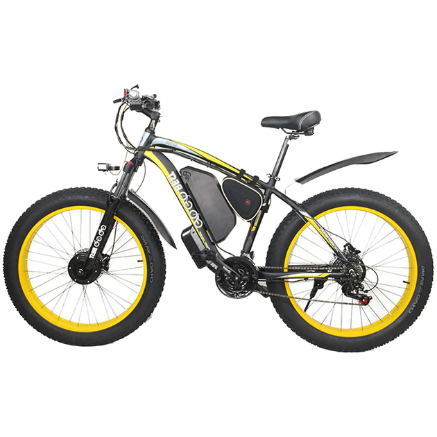Електровелосипед GOGOBEST GF700 1000ВТ 48В/17.5Ач. Колір жовтий - зображення 2
