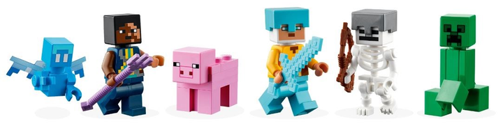 Zestaw klocków LEGO Minecraft Bastion miecza 427 elementów (21244) - obraz 4