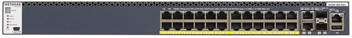 Switch PoE Netgear GSM4328PB-100NES (630W) gigabitowy (M4300-28G-POE+ 1000W zasilacz) - obraz 4