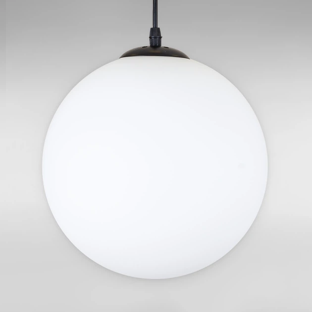 Люстра подвесная шар Light House LS-18602F-1 BK+WH черная, плафон белый - изображение 2
