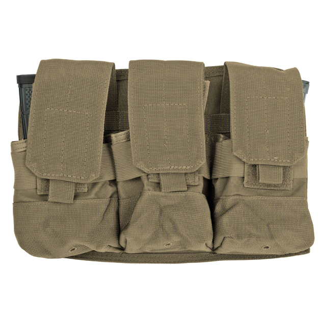 Магазинний підсумок Rothco Universal Triple Mag Rifle Pouch койот - зображення 1