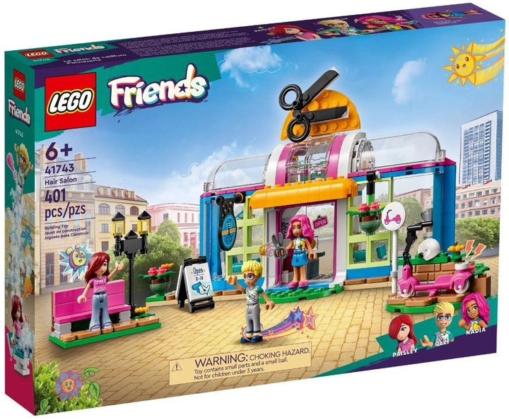 Zestaw LEGO Friends Zakład fryzjerski 401 elementów (41743) - obraz 1
