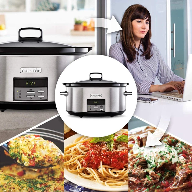 Повільноварка Crock-Pot CSC063X Металік 320 Вт/7,5 л + дисплей/таймер/підтримка температури - зображення 10