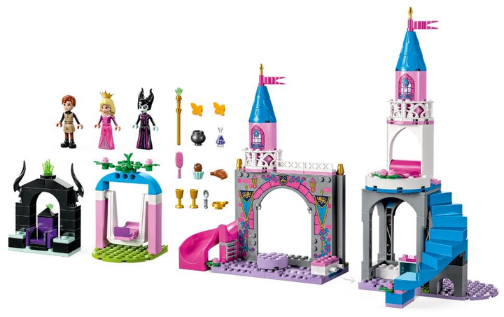 Zestaw klocków LEGO Disney Princess Zamek Aurory 187 elementów (43211) - obraz 3
