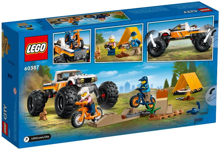 Конструктор LEGO City Пригоди на позашляховику 4x4 252 деталі (60387) - зображення 7