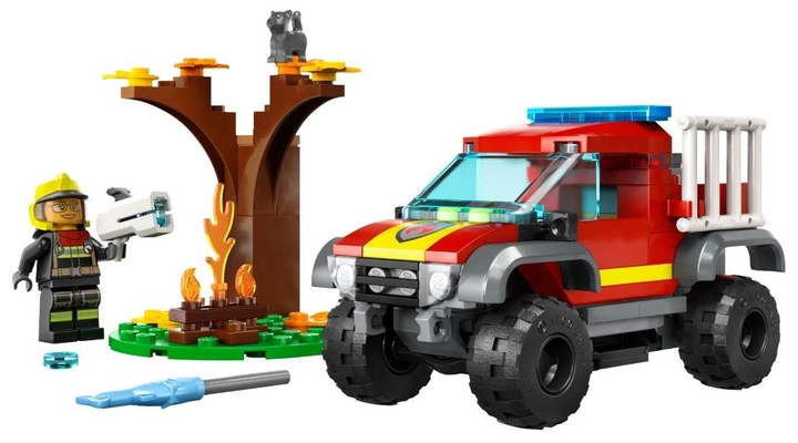 Zestaw LEGO City Wóz strażacki 97 części (60393) - obraz 2