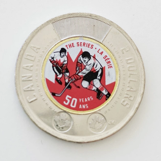 Памятная цветная монета Канады «50 лет суперсерии Canada-USSR» 2 доллара, 2022 г - изображение 9