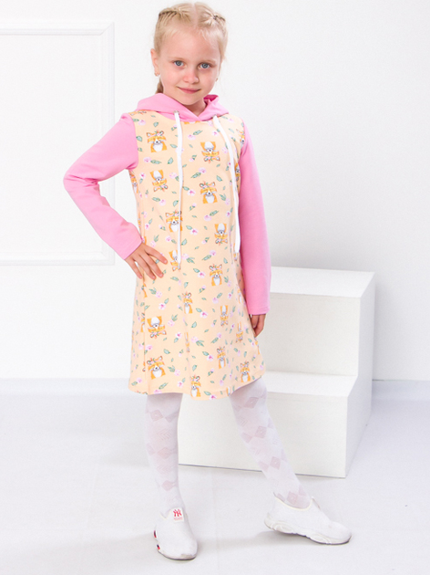 Акція на Дитяче плаття для дівчинки Носи своє 6182-055 134 см Лисичка/Рожевий (p-5645-81747) від Rozetka