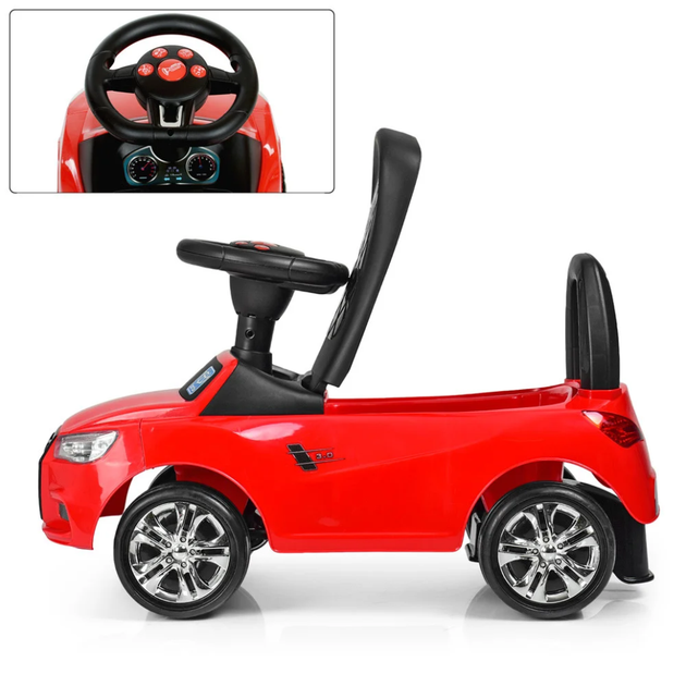 Каталка-толокар Bambi M 3147A-3 Червоний музичний - Фото 4 Каталка-толокар Bambi M 3147A-3 Червоний музичний - зображення 4
