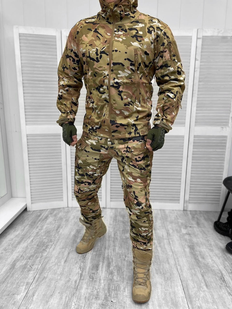 Зимова форма 3XL Софтшелл Silver knight mtk Мультикам ЗСУ Зимовий тактичний костюм армійський - зображення 1