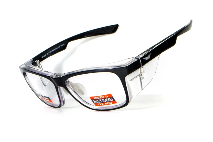 Очки под диоптрии Global Vision RX-T Crystal Black (rx-able) (clear), прозрачный в двухцветной оправе - изображение 4