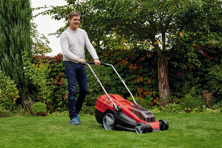 Газонокосилка Einhell GE-CM 36/43 Li M - Solo, PXC, аккум., 43см, 63л, 17кг, (без АКБ и ЗУ) (3413246) - изображение 3