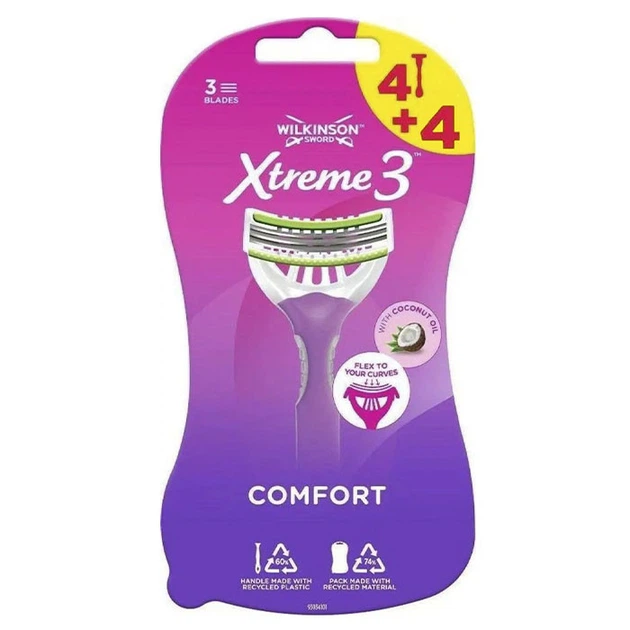 Станки для бритья Wilkinson Sword Xtreme-3 одноразовые для женщин 8 шт - Фото 1 Станки для бритья Wilkinson Sword Xtreme-3 одноразовые для женщин 8 шт - изображение 1