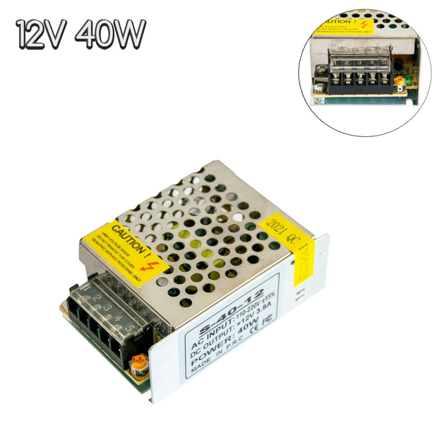 Блок питания для светодиодов 220/12V 30W, IP20