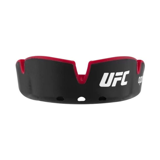 Капа для бокса защитная боксерская защита для единоборств OPRO Silver UFC детская Black/Red (ufc.) (SK-NUFC_Jr_Silver_Bl/RS) - изображение 6