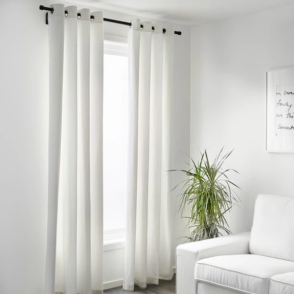 Затемнювальна гардина IKEA MERETE 145x300 см біла (900.468.43) - изображение 4