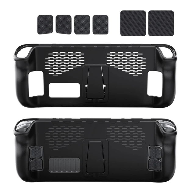 Захисний чохол бампер з підставкою JYS для Steam Deck / Oled / Black - Фото 3 Захисний чохол бампер з підставкою JYS для Steam Deck / Oled / Black - зображення 3